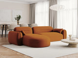 Sydney 4-Sitzer Ecksofa, Linke Seite, aus Samt in Terrakotta (Casino Terracota), 275x165x70 cm von Cosmopolitan Design – Bild 2