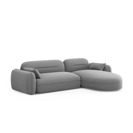 Sydney 4-Sitzer Ecksofa, Rechte Seite, aus Samt, 275x165x70 cm von Cosmopolitan Design – Bild 4