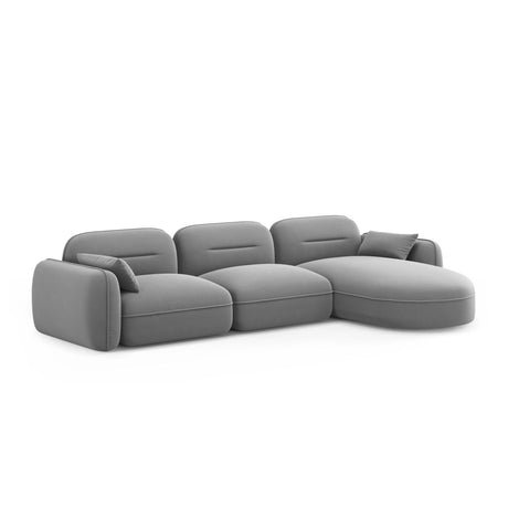 Sydney 4-Sitzer Ecksofa, Rechte Seite, aus Samt, 320x165x70 cm von Cosmopolitan Design – Bild 4