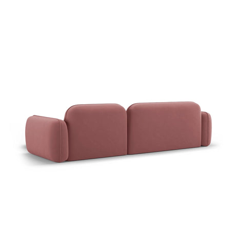 Sydney 4-Sitzer Ecksofa, Rechte Seite, aus Samt in Flamingo (Casino Salmon), 275x165x70 cm von Cosmopolitan Design – Bild 5