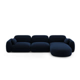 Sydney 4-Sitzer Ecksofa, Rechte Seite, aus Samt in Königsblau (Casino Deep Blue), 320x165x70 cm von Cosmopolitan Design – Bild 1