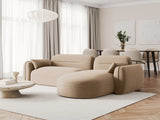 Sydney 4-Sitzer Ecksofa, Rechte Seite, aus Samt in Sand (Casino Lion), 275x165x70 cm von Cosmopolitan Design – Bild 2