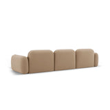 Sydney 4-Sitzer Ecksofa, Rechte Seite, aus Samt in Sand (Casino Lion), 320x165x70 cm von Cosmopolitan Design – Bild 5