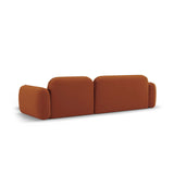 Sydney 4-Sitzer Ecksofa, Rechte Seite, aus Samt in Terrakotta (Casino Terracota), 275x165x70 cm von Cosmopolitan Design – Bild 5