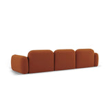 Sydney 4-Sitzer Ecksofa, Rechte Seite, aus Samt in Terrakotta (Casino Terracota), 320x165x70 cm von Cosmopolitan Design – Bild 5
