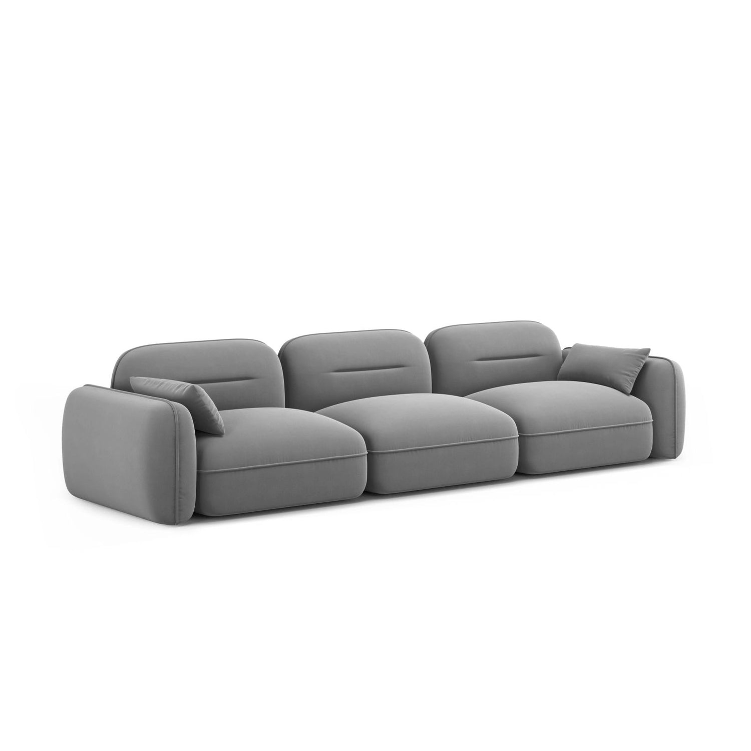 Sydney 4-Sitzer Sofa aus Samt, 320x90x70 cm von Cosmopolitan Design – Bild 4