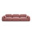 Sydney 4-Sitzer Sofa aus Samt in Flamingo (Casino Salmon), 320x90x70 cm von Cosmopolitan Design – Bild 1