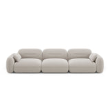 Sydney 4-Sitzer Sofa aus Samt in Hellbeige (Casino Pearl), 320x90x70 cm von Cosmopolitan Design – Bild 1