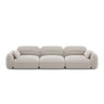 Sydney 4-Sitzer Sofa aus Samt in Hellbeige (Casino Pearl), 320x90x70 cm von Cosmopolitan Design – Bild 1