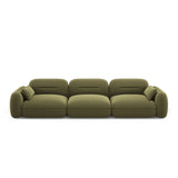 Sydney 4-Sitzer Sofa aus Samt in Hellgrün (Casino Forest), 320x90x70 cm von Cosmopolitan Design – Bild 1