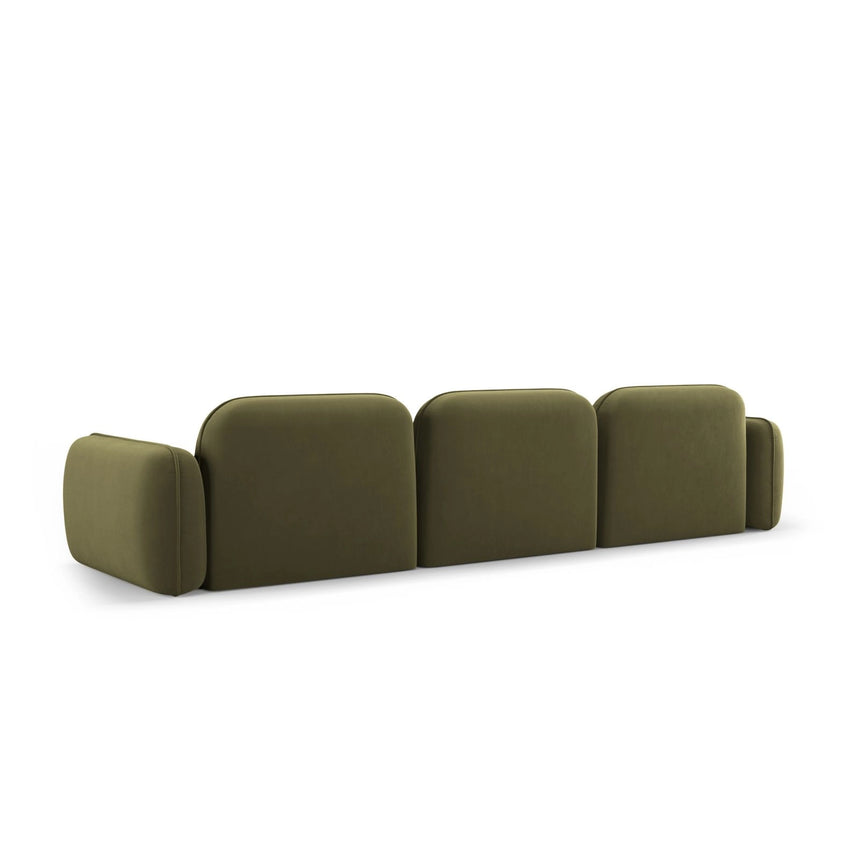 Sydney 4-Sitzer Sofa aus Samt in Hellgrün (Casino Forest), 320x90x70 cm von Cosmopolitan Design – Bild 5