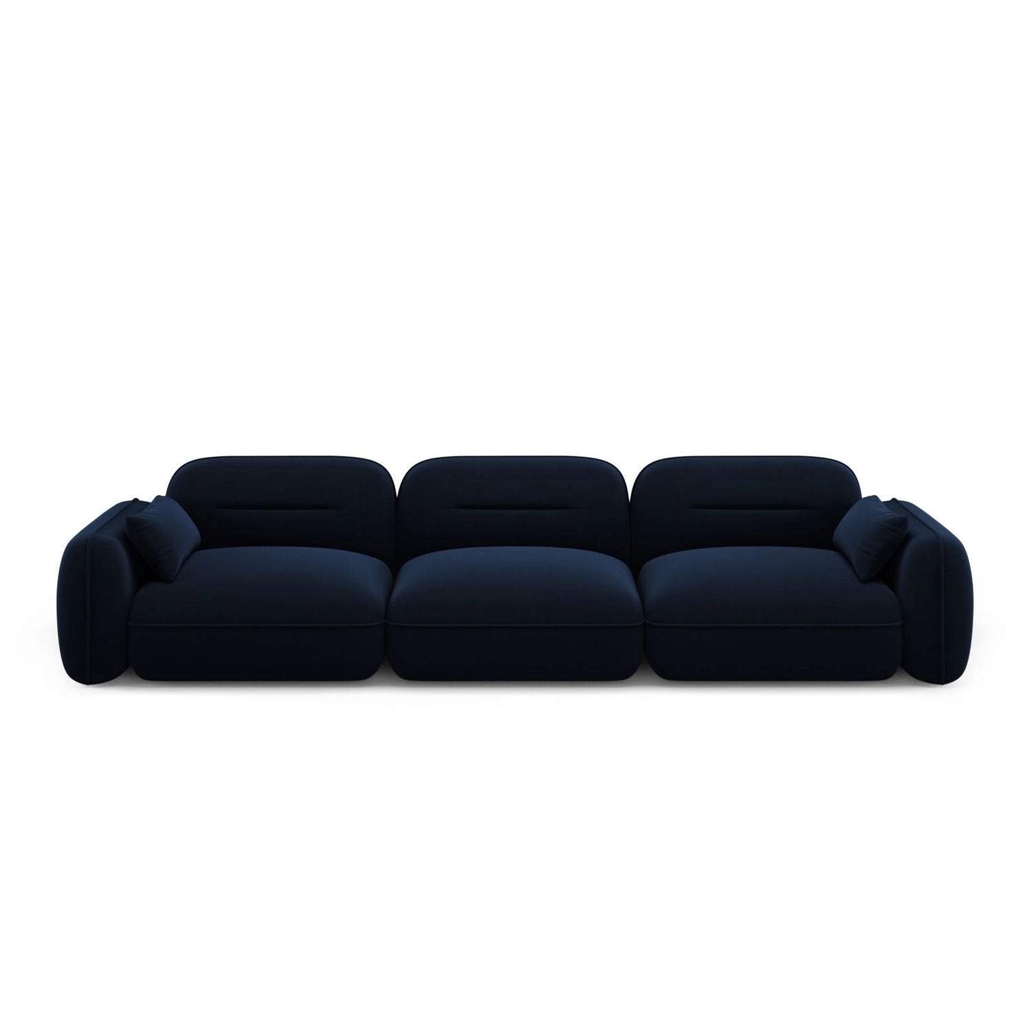 Sydney 4-Sitzer Sofa aus Samt in Königsblau (Casino Deep Blue), 320x90x70 cm von Cosmopolitan Design – Bild 1