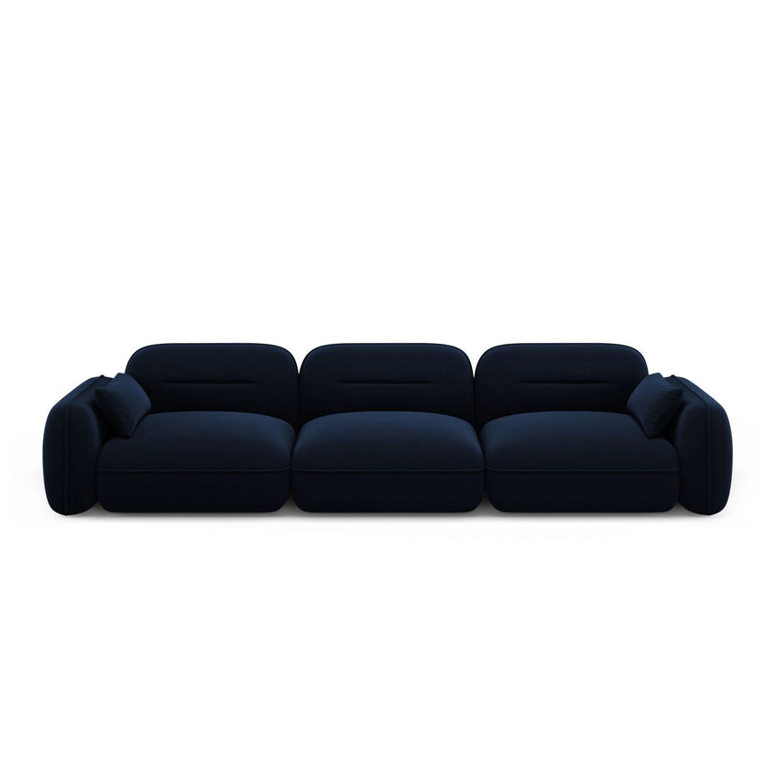 Sydney 4-Sitzer Sofa aus Samt in Königsblau (Casino Deep Blue), 320x90x70 cm von Cosmopolitan Design – Bild 1