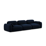 Sydney 4-Sitzer Sofa aus Samt in Königsblau (Casino Deep Blue), 320x90x70 cm von Cosmopolitan Design – Bild 4