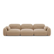 Sydney 4-Sitzer Sofa aus Samt in Sand (Casino Lion), 320x90x70 cm von Cosmopolitan Design – Bild 1