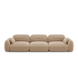 Sydney 4-Sitzer Sofa aus Samt in Sand (Casino Lion), 320x90x70 cm von Cosmopolitan Design – Bild 1