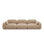 Sydney 4-Sitzer Sofa aus Samt in Sand (Casino Lion), 320x90x70 cm von Cosmopolitan Design – Bild 1