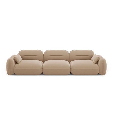 Sydney 4-Sitzer Sofa aus Samt in Sand (Casino Lion), 320x90x70 cm von Cosmopolitan Design – Bild 1