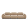 Sydney 4-Sitzer Sofa aus Samt in Sand (Casino Lion), 320x90x70 cm von Cosmopolitan Design – Bild 1