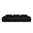 Sydney 4-Sitzer Sofa aus Samt in Schwarz (Casino Black), 320x90x70 cm von Cosmopolitan Design – Bild 1
