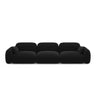 Sydney 4-Sitzer Sofa aus Samt in Schwarz (Casino Black), 320x90x70 cm von Cosmopolitan Design – Bild 1