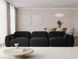 Sydney 4-Sitzer Sofa aus Samt in Schwarz (Casino Black), 320x90x70 cm von Cosmopolitan Design – Bild 2