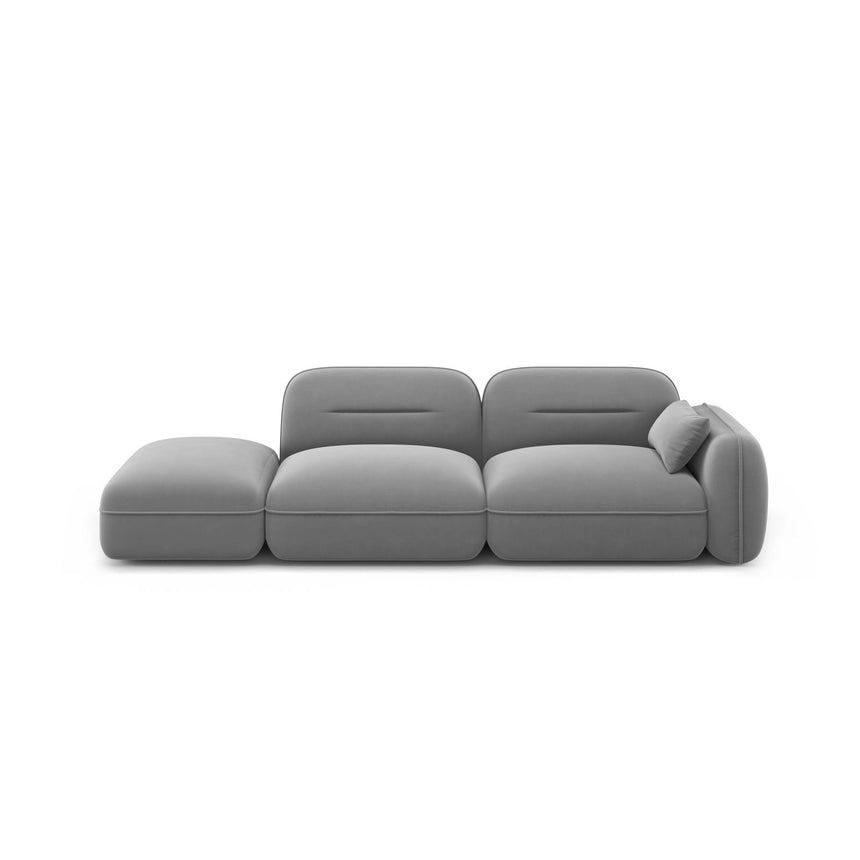 Sydney Modulares 3-Sitzer Sofa, Linke Seite, aus Samt, 295x90 cm von Cosmopolitan Design – Bild 1