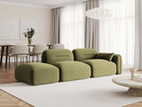 Sydney Modulares 3-Sitzer Sofa, Linke Seite, aus Samt in Hellgrün (Casino Forest), 295x90 cm von Cosmopolitan Design – Bild 2