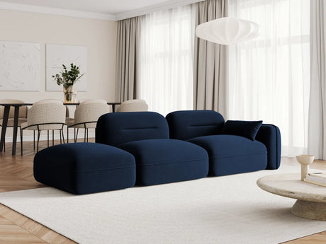 Sydney Modulares 3-Sitzer Sofa, Linke Seite, aus Samt in Königsblau (Casino Deep Blue), 295x90 cm von Cosmopolitan Design – Bild 2