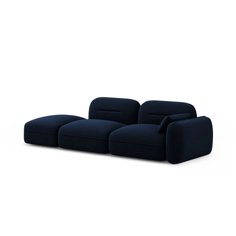 Sydney Modulares 3-Sitzer Sofa, Linke Seite, aus Samt in Königsblau (Casino Deep Blue), 295x90 cm von Cosmopolitan Design – Bild 4
