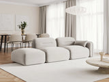 Sydney Modulares 3-Sitzer Sofa, Linke Seite, aus Samt in Leichtes Beige (Casino Pearl), 295x90 cm von Cosmopolitan Design – Bild 2