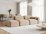 Sydney Modulares 3-Sitzer Sofa, Linke Seite, aus Samt in Sand (Casino Lion), 295x90 cm von Cosmopolitan Design – Bild 2