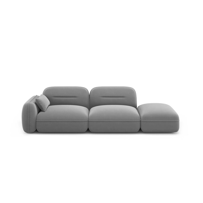 Sydney Modulares 3-Sitzer Sofa, Rechte Seite, aus Samt, 295x90 cm von Cosmopolitan Design – Bild 1