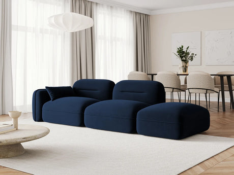 Sydney Modulares 3-Sitzer Sofa, Rechte Seite, aus Samt in Königsblau (Casino Deep Blue), 295x90 cm von Cosmopolitan Design – Bild 2
