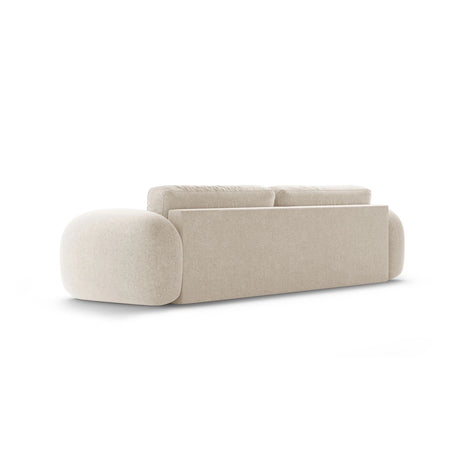 Tonale 3-Sitzer Sofa mit Schlaffunktion und Stauraum, aus Chenille in Dunkelbeige (Eden 4 Beige), 262x105x88 cm von Cosmopolitan Design – Bild 7