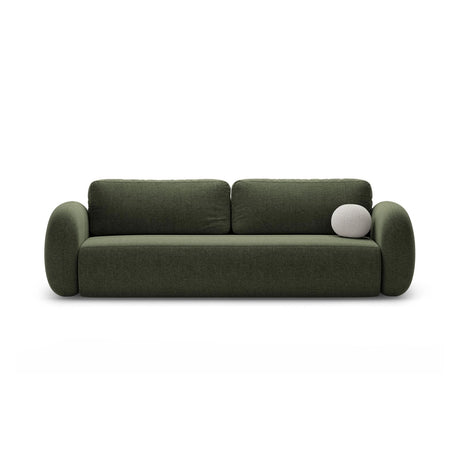 Tonale 3-Sitzer Sofa mit Schlaffunktion und Stauraum, aus Chenille in Grün (Eden 12 Olive), 262x105x88 cm von Cosmopolitan Design – Bild 1