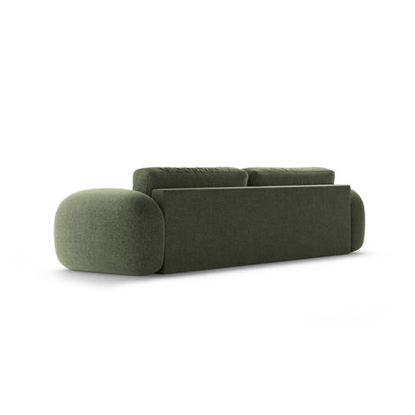 Tonale 3-Sitzer Sofa mit Schlaffunktion und Stauraum, aus Chenille in Grün (Eden 12 Olive), 262x105x88 cm von Cosmopolitan Design – Bild 7
