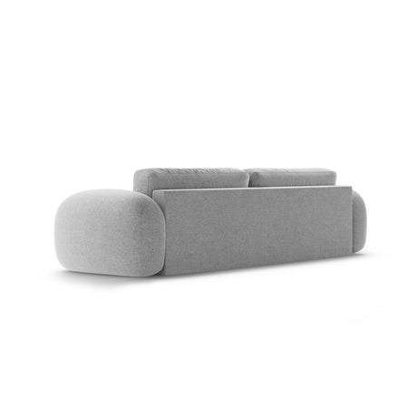 Tonale 3-Sitzer Sofa mit Schlaffunktion und Stauraum, aus Chenille in Hellgrau (Eden 18 Grey), 262x105x88 cm von Cosmopolitan Design – Bild 7