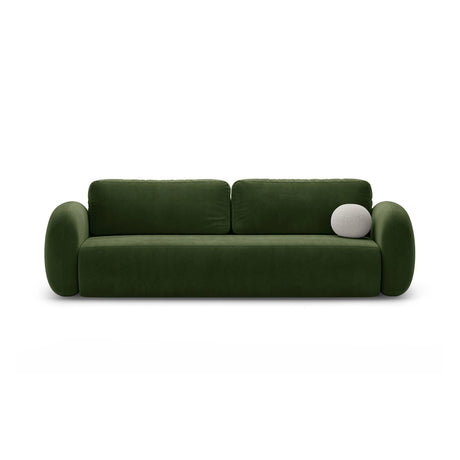 Tonale 3-Sitzer Sofa mit Schlaffunktion und Stauraum, aus Samt in Armeegrün (Magic Velvet 2295), 262x105x88 cm von Cosmopolitan Design – Bild 1