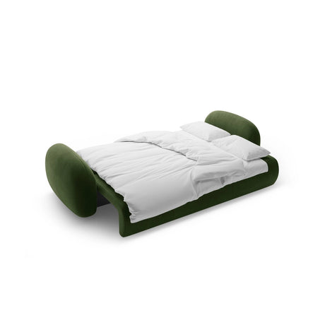 Tonale 3-Sitzer Sofa mit Schlaffunktion und Stauraum, aus Samt in Armeegrün (Magic Velvet 2295), 262x105x88 cm von Cosmopolitan Design – Bild 5