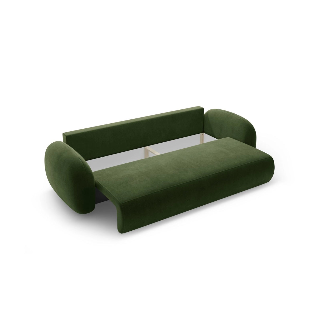Tonale 3-Sitzer Sofa mit Schlaffunktion und Stauraum, aus Samt in Armeegrün (Magic Velvet 2295), 262x105x88 cm von Cosmopolitan Design – Bild 6