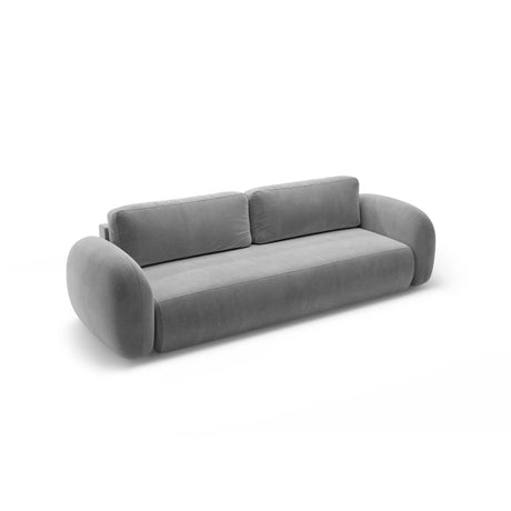 Tonale 3-Sitzer Sofa mit Schlaffunktion und Stauraum, aus Samt in Dunkelgrau (Magic Velvet 2241), 262x105x88 cm von Cosmopolitan Design – Bild 4