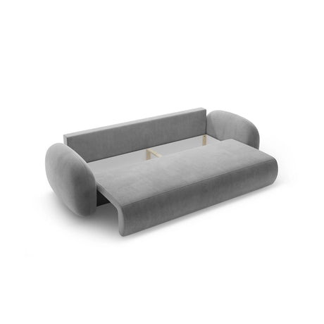 Tonale 3-Sitzer Sofa mit Schlaffunktion und Stauraum, aus Samt in Dunkelgrau (Magic Velvet 2241), 262x105x88 cm von Cosmopolitan Design – Bild 6