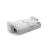 Tonale 3-Sitzer Sofa mit Schlaffunktion und Stauraum, aus Samt in Grau (Magic Velvet 2240), 262x105x88 cm von Cosmopolitan Design – Bild 5