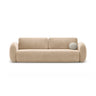 Tonale 3-Sitzer Sofa mit Schlaffunktion und Stauraum, aus Samt in Mandelbeige (Magic Velvet 2282), 262x105x88 cm von Cosmopolitan Design – Bild 1