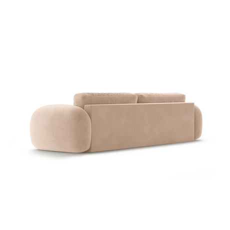 Tonale 3-Sitzer Sofa mit Schlaffunktion und Stauraum, aus Samt in Mandelbeige (Magic Velvet 2282), 262x105x88 cm von Cosmopolitan Design – Bild 7