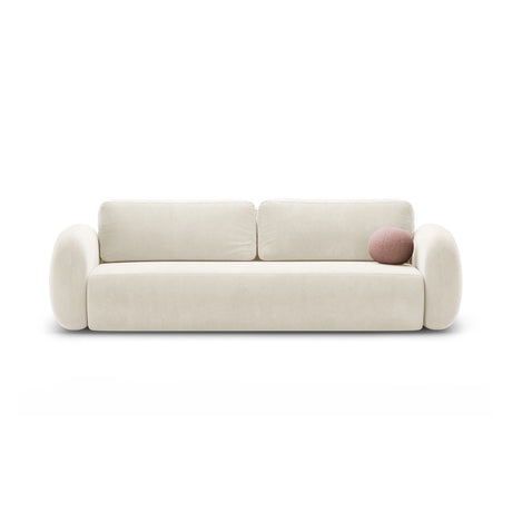 Tonale 3-Sitzer Sofa mit Schlaffunktion und Stauraum, aus Samt oder Chenille, 262x105x88 cm von Cosmopolitan Design – Bild 1