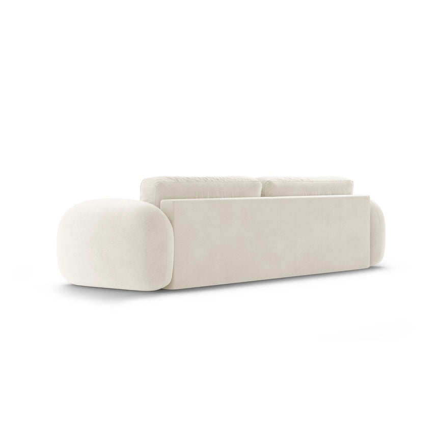 Tonale 3-Sitzer Sofa mit Schlaffunktion und Stauraum, aus Samt oder Chenille, 262x105x88 cm von Cosmopolitan Design – Bild 7