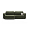 Tonale 4-Sitzer Ecksofa mit Schlaffunktion, ausklappbar, aus Chenille in Grün (Eden 12 Olive), 262x149 cm von Cosmopolitan Design – Bild 1