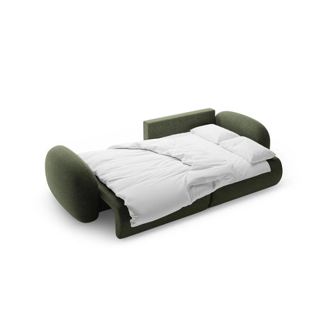 Tonale 4-Sitzer Ecksofa mit Schlaffunktion, ausklappbar, aus Chenille in Grün (Eden 12 Olive), 262x149 cm von Cosmopolitan Design – Bild 5